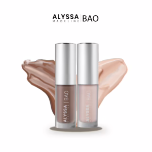 Alyssa Bao foundation bottles with color swatches