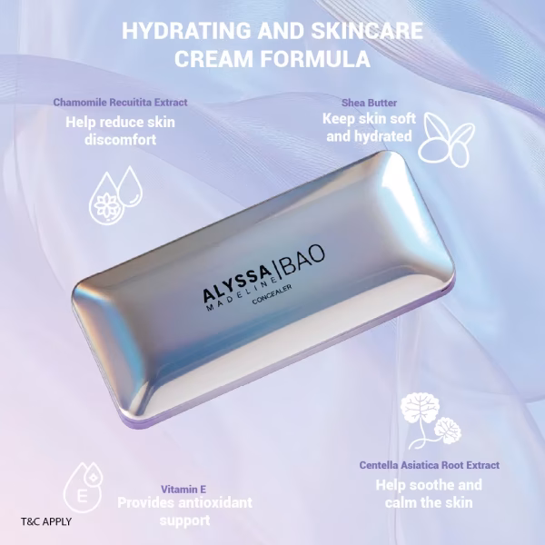 E-COMMERCE-10 Hydrating cream formula with chamomile and shea butter.