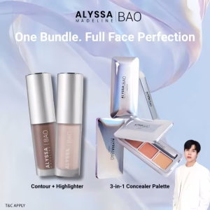 [Bundle] Alyssa Madeline Sculpt & Cover Full Face Contour Highlighter + Concealer Set Waterproof Long Lasting修容高光遮瑕